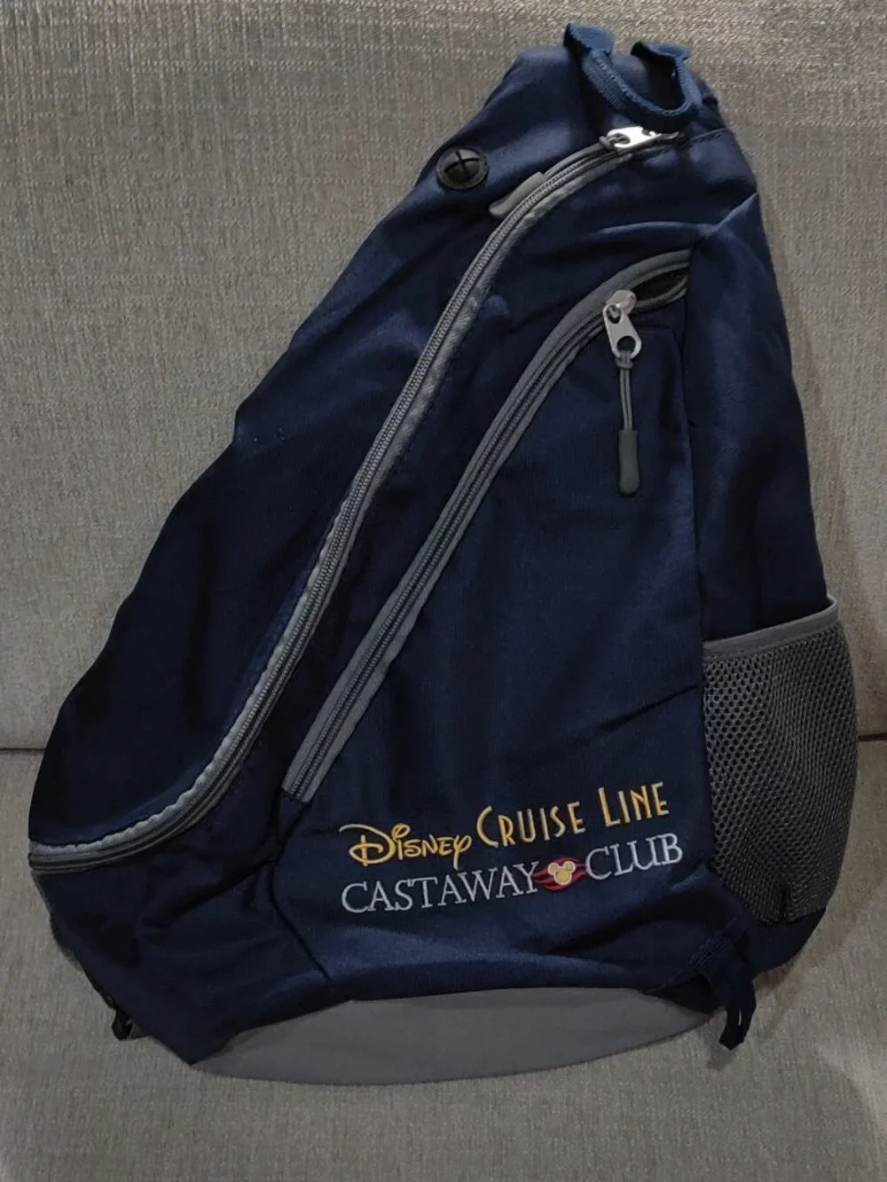 Disney Cruise Line Castaway Club Navy Blue Sling Back Pack NEW